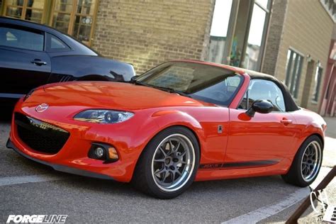 Mikes 2013 Mazda Mx 5 On 17x9 Forgeline Ga3r Wheels Finished With