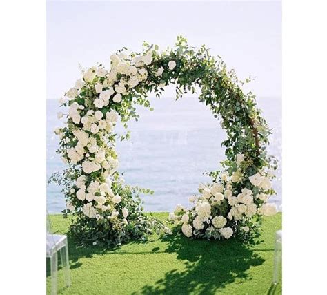Outdoor Wedding Ceremony Double Ring Arch Passable Walk Etsy