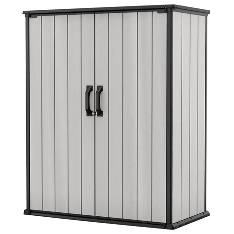 Keter Premier Tall 46x56 Ft Vertical Resin Outdoor Storage Shed For