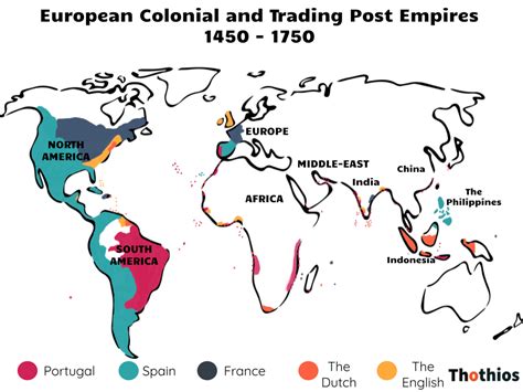 European Colonial And Trading Post Empires 1450 1750 1 Thothios