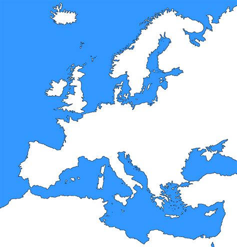 High Resolution Blank Map Of Europe Clip Art Library