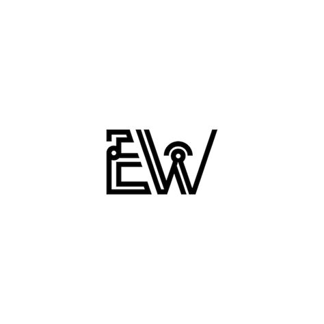 Premium Vector Ew Monogram Logo Design Letter Text Name Symbol