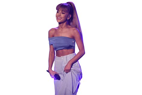 Ariana Grande In Yellow Dress On Stage Png Image Pure