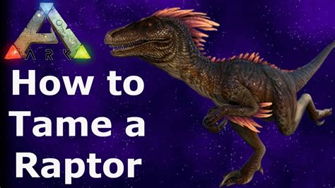 How To Tame A Raptorark Survival Evolved On Ps4 Youtube