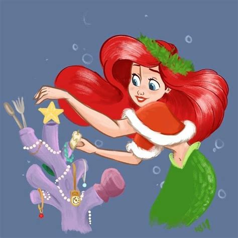 ᎠᎥᏕՈꂅᎩ ꒝☻լլꂅ꒝Ϯ☻Ꮢ Christmas Ariel By Jammyjimjams On Instagram Disney