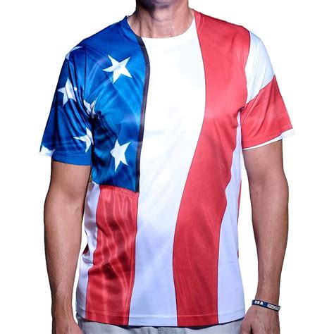 usa american flag sublimation mens t shirt
