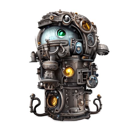 Mechanical Finger Steampunk Style Maximalist Hyper Detailed 3d Rendered