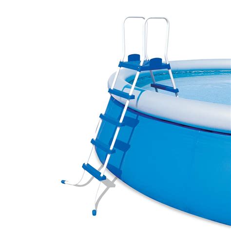 Bestway 52 Steel Above Ground Swimming Pool Ladder With Barrier