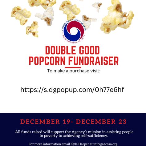 Double Good Popcorn Fundraiser Flyers Instagram Post Square 2