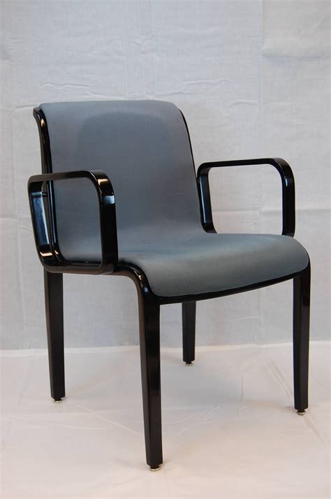 Black Lacquered Armchair by Bill Stephens, for Knoll Furniture For Sale ...