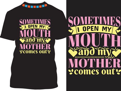 Sometimes I Open My Mouth And My Mother Comes Out 7332192 Vector Art At