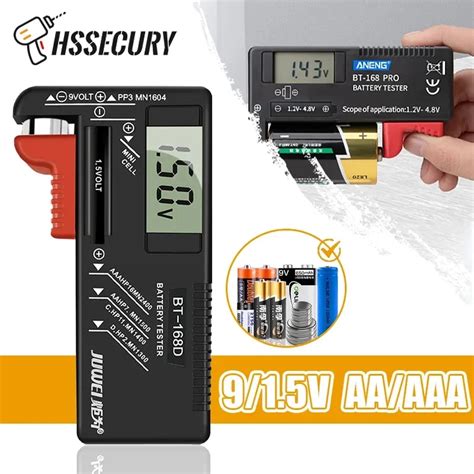 Bt168 Digital Battery Tester 9v 1 5v Aaa Battery Capacity Tester Button