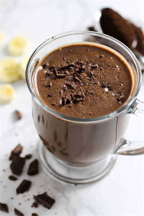 Healthy smoothie recipes with coffee. Healthy Chocolate Coffee Smoothie-packed with protein!