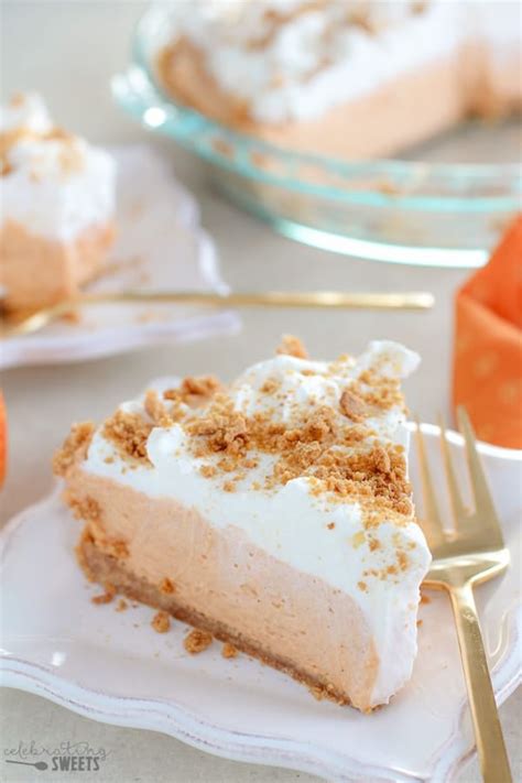 Easy Quick Pumpkin Pie With Cream Cheese Pumpkin Delight Dessert