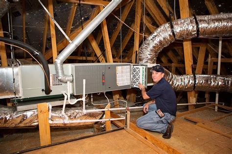 I would have a unit properly installed on the floor of the attic, rather than hung from the rafters. Furnace Repair Fort Worth TX | Heating Repair ...