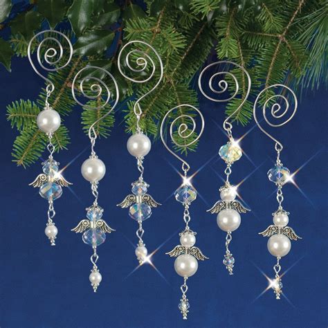 Beaded Ornament Kit Dangling Angels Beaded Christmas Ornaments