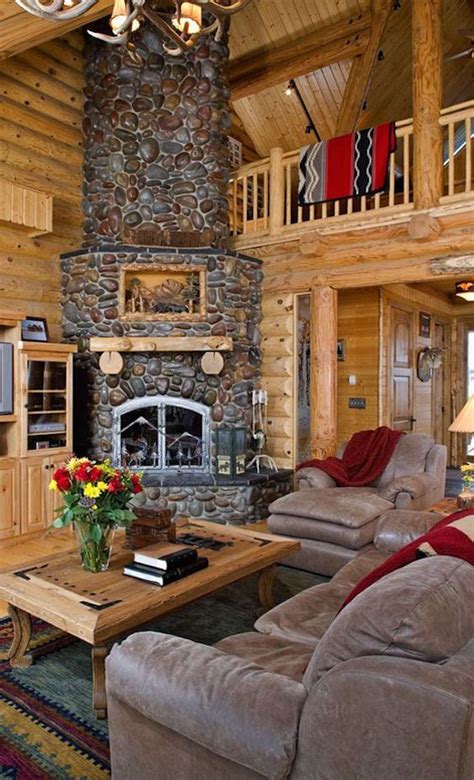 The Best 50 Log Cabin Interior Design Ideas Log Home Decorating Log