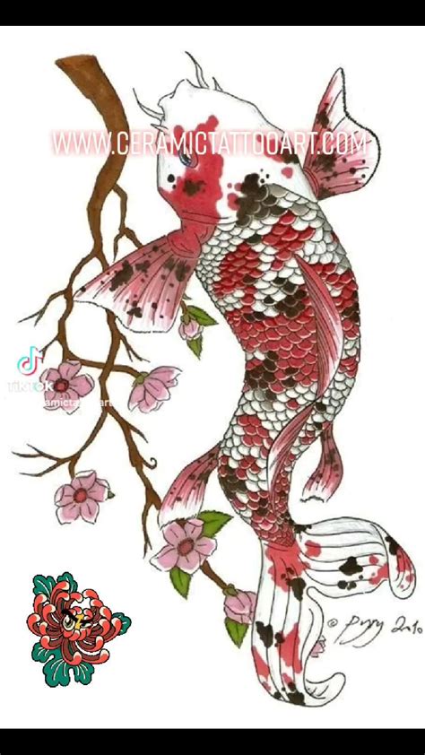 Beautiful Japanese Koi Fish Vision Poster By Geek Zen Displate