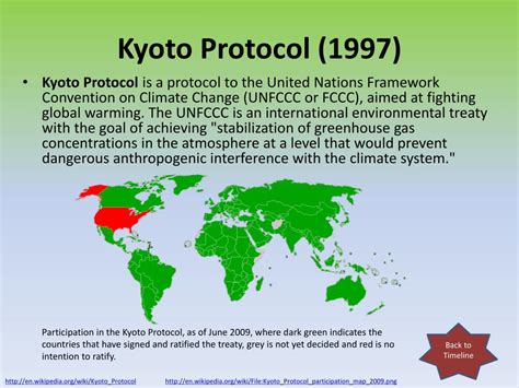 Under the protocol, many countries were required to bring about a decrease in. PPT - Timeline of Environmental awareness PowerPoint ...