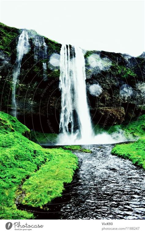 Seljalandsfoss Wasserfall Auf Island Ein Lizenzfreies Stock Foto Von