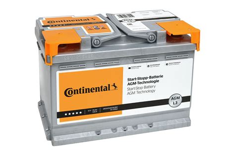 2800012006280 Continental Start Stop Batterie 12v 70ah 720a B13 Agm