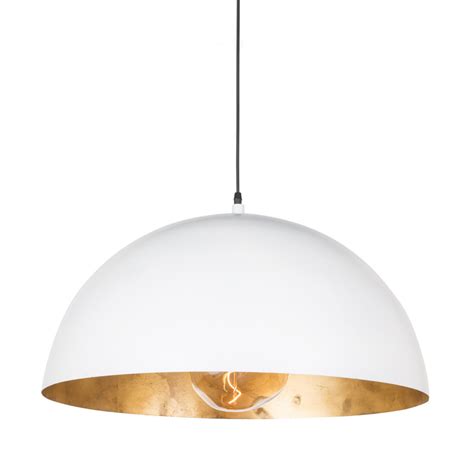 As you search for lighting for your globe pendant lights boast a classic silhouette that complements any room. White Dome Pendant Light - Contemporary Industrial Modern ...