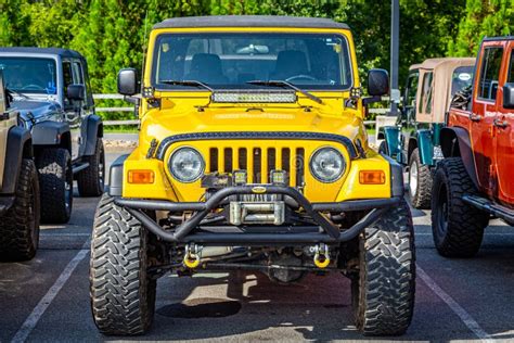 Modified Jeep Wrangler Sport Tj Soft Top Editorial Photography Image