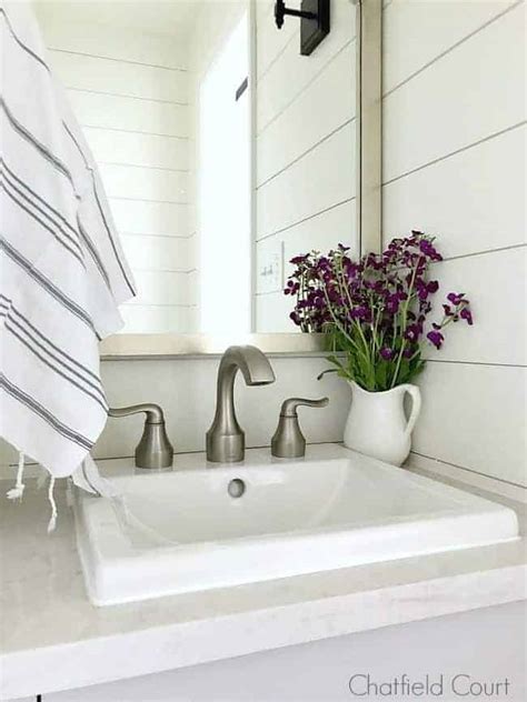 These powder room designs pack high efficiency into a small space without skimping on style. Building a DIY Powder Room Vanity | Chatfield Court