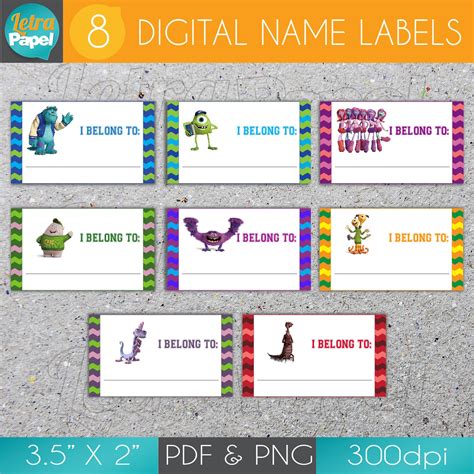 Items Similar To Instant Download Printable Name Labels For Books