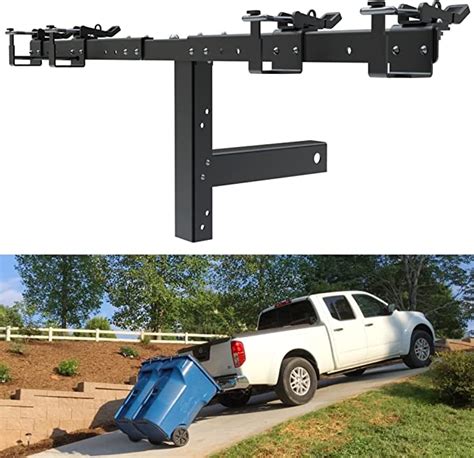 Elitewill 2” Double Can Garbage Towing Trailer Hitchtrash Can