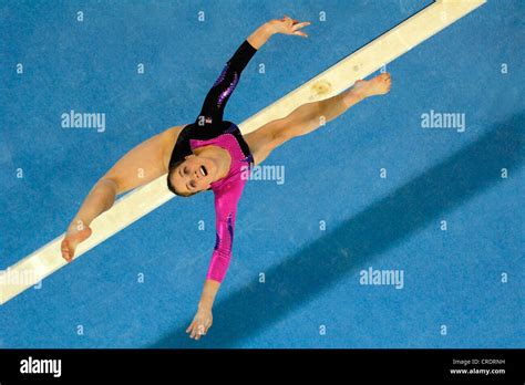 Female Artistic Gymnast Stock Photo Alamy