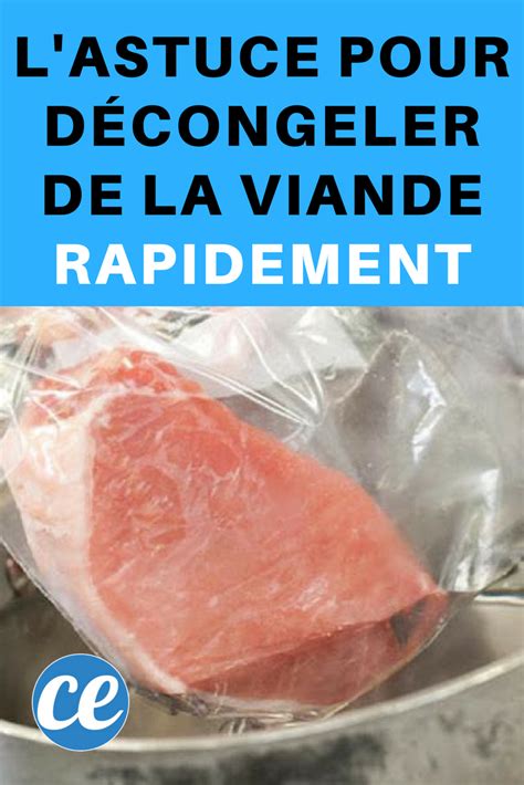 LAstuce Pour Décongeler de la Viande Rapidement Cooking Chef Batch