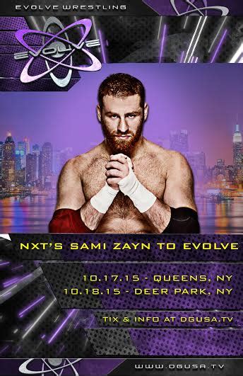 Breaking News Nxt Star Sami Zayn Announced For Evolve This Weekend Wrestling News Wwe News