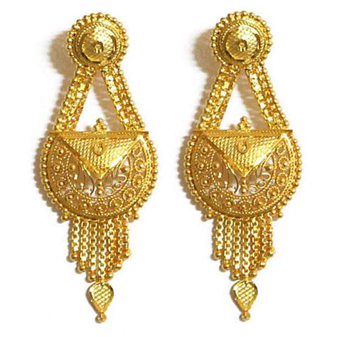 Previous pricec $2.83 5% off. Women Gold Earring at Rs 8500/pair | Aliganj | Lucknow| ID ...