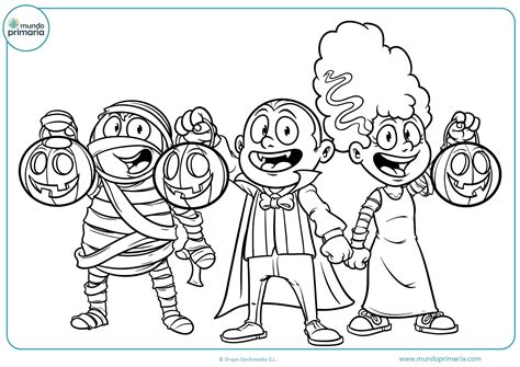 Dibujos de Halloween para Colorear para niños [Fáciles de Imprimir]