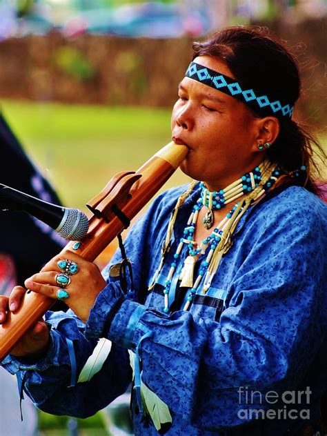 Native American Flute Player Photograph By Craig Wood
