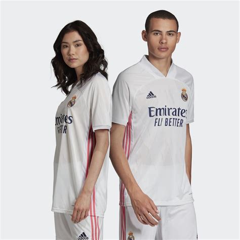 Check out the evolution of real madrid's soccer jerseys on football kit archive. Real Madrid 2020-21 Adidas Home Kit | 20/21 Kits ...