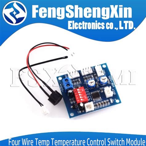 New V Four Wire Temp Temperature Control Switch Module Board PWM Fan Speed Regulator