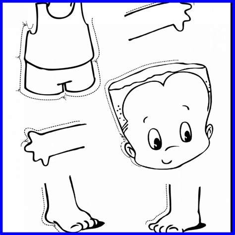 Body Parts Coloring Pages For Preschool At Free