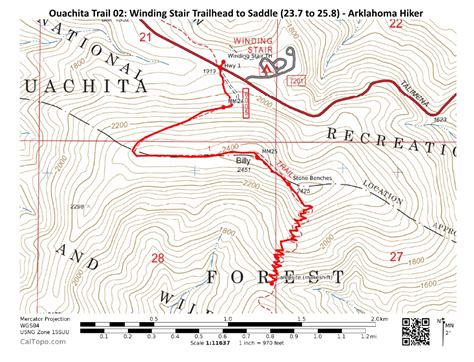 Ouachita Trail 02 Winding Stair Th To Highpoint To Saddle 237 To 26