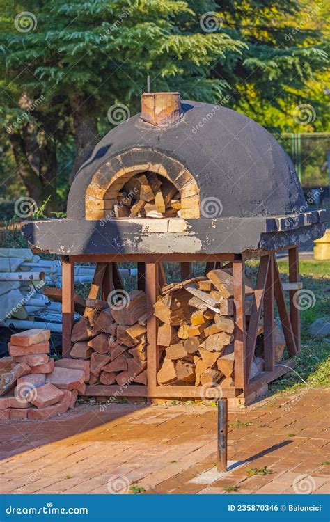 Pizza Oven Wood Storage Stock Photo Image Of Structure 235870346
