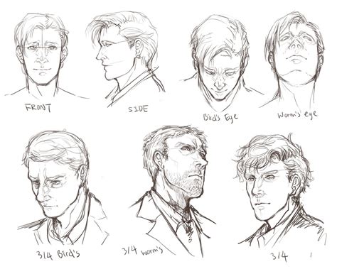 Facial Angles By Inklou On Deviantart Anime Male Face Male Face