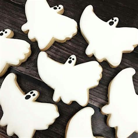Iced Halloween Ghost Sugar Cookies 12 Pack By Elegant Desserts