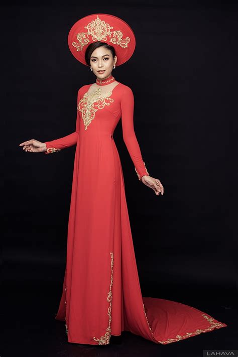 Mâu Thủy Lộng Lẫy Trong Bst áo Dài Cưới Lahava Ao Dai Vietnamese Wedding Dress Red Prom Dress