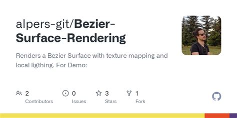 Github Alpers Gitbezier Surface Rendering Renders A Bezier Surface
