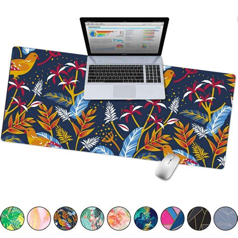 French Koko Large Desk Mouse Pad Desktop Mat Home Office School Cute Decor Extended Laptop Big