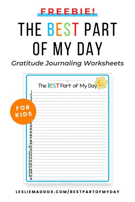 Free Printable Gratitude Journal Pages Leslie Maddox