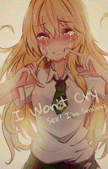 I Wont Cry See Im Smile Dengan Gambar Gadis Animasi Gadis Manga