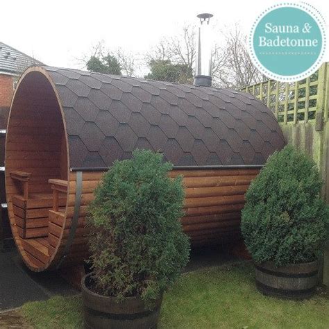 Barrel Sauna Terrace Two Rooms Electric Heater For 4 6 People