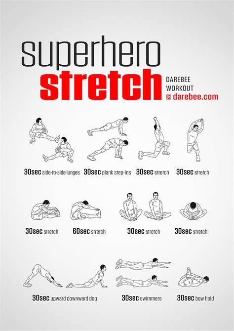Superhero Stretch Evening Workout Stretches Before Workout Flexibility Workout